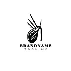 bagpipes logo icon cartoon design template vector flat