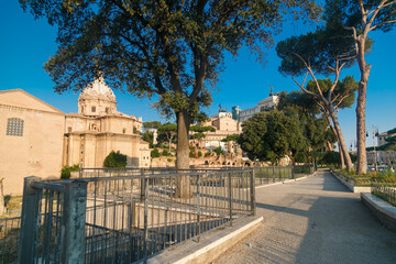 Obraz premium Roman Forum in summer morning, Rome, Italy