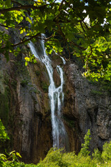 クロアチア　プリトヴィツェ湖群国立公園の滝