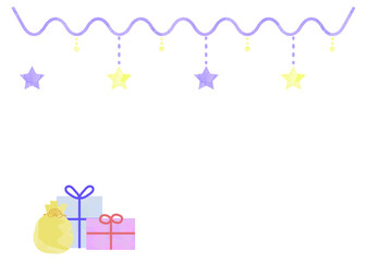星のラインとプレゼント

