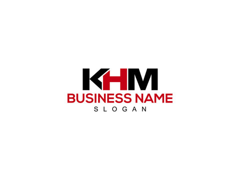 Alphabet Letter KHM Logo Icon Vector For Business