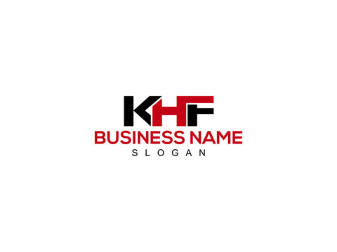 Alphabet Letter KHF Logo Icon Vector For Business