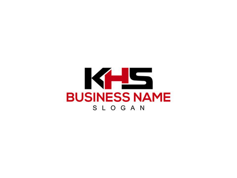 Alphabet Letter KHS Logo Icon Vector For Business