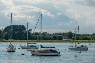 boots moored at Dell Quay West Sussex England