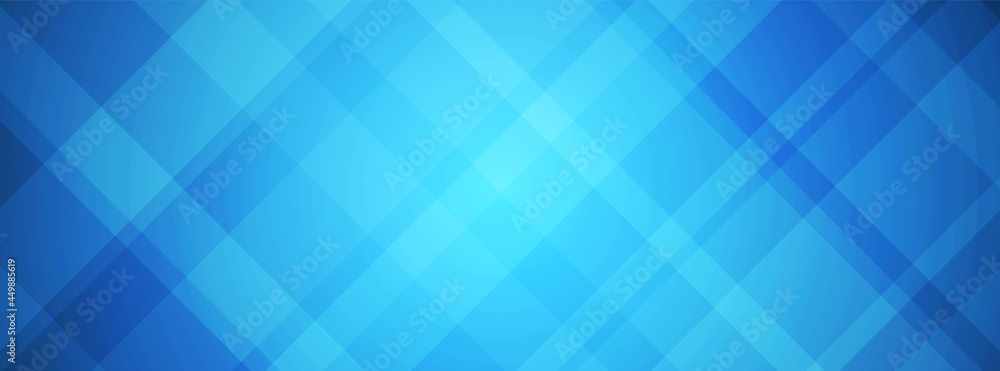 Wall mural abstract blue overlapping rectangle background