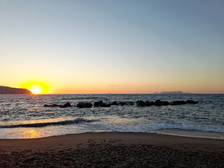 Tramonto al mare in Sicilia