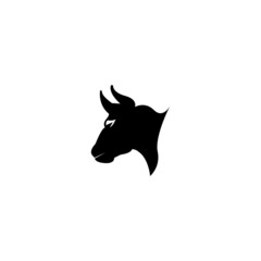 Bison logo icon vector template illustration