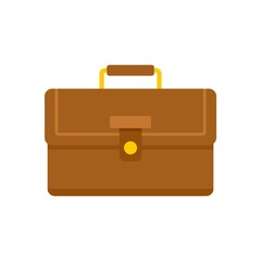 Internship case icon flat isolated vector
