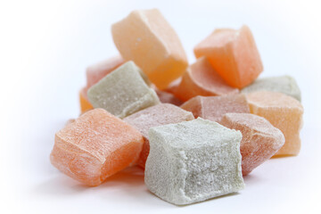 traditional Turkish delight in various colors