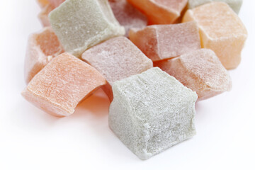 traditional Turkish delight in various colors
