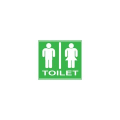 Badge toilet glyph icon, vector cut monochrome badge for house plumbing promotion
