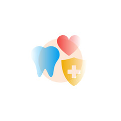 Teeth. Vector icon in gradient style. Editable illustration