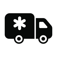 Ambulance Healthcare Medical, vector graphic Illustration Icon.