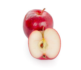Red apple isolated on white background