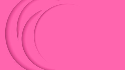 Bright pink stacked circle background