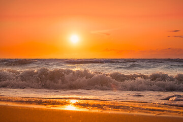 Sonnenuntergang in Kühlungsborn, Meckleburg-Vorpommern, Deutschland