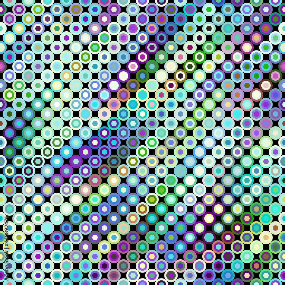 Poster Geometric abstract pattern in patchwork style. Vector image.
