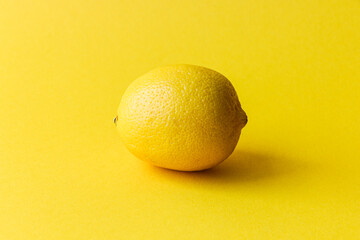 lemon on a black background