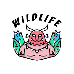 Tribal chief illustration. Vector graphics for t-shirt prints and other uses.