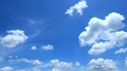 4K. 3840x2160P. Time-lapse, beautiful sky with clouds background, Sky with clouds weather nature cloud blue, Blue sky with clouds, Clouds In Summer Day.
