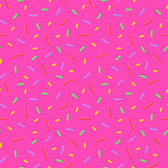 Vector seamless colorful pattern - retro fashion style 80-90s. Bright endless background