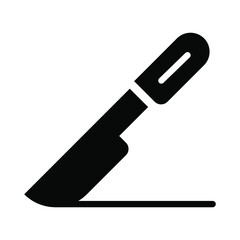 scalpel knife Healthcare Medical, vector graphic Illustration Icon.