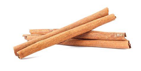cinnamon isolated on white background