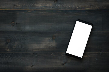 Mockup smartphone blank screen