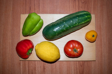 cucumbers and tomatoes