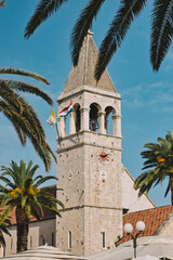 Fototapeta na wymiar cathedral of St. Lawrence in Trogir Croatia deail