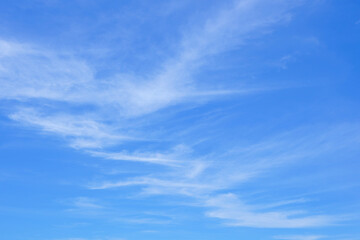 Naklejka na ściany i meble Blue sky with clouds nature for background