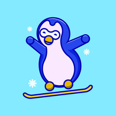 cute penguine vector