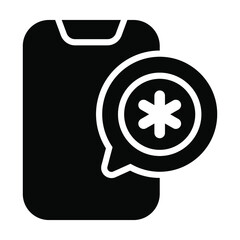 Medical App Healthcare Medical, vector graphic Illustration Icon.