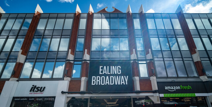 London- : Ealing Broadway shopping centre in west London