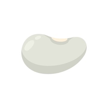 recommend clip art: Grain kidney bean icon flat isolated vector