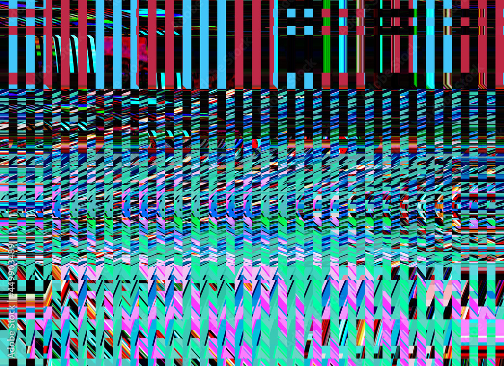 Poster glitch background tv computer screen error retro grunge photo digital pixel noise abstract design. p