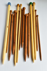 wooden knitting needles 