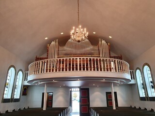 Organ in the church of Hafnafjordur, Iceland