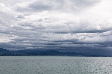 Clouds over the Garda lake, Italy