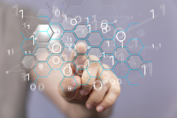 Business intelligence analyst dashboard on virtual
