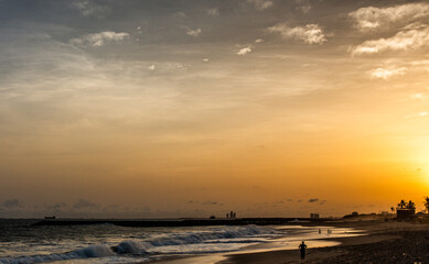 Elegunshi beach in Lagos Nigeria. It is a private beach located at Lekki near Lagos.