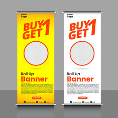 roll up banner, brochure, flyer, banner design, industrial, company, template, vector, abstract, line pattern background, modern x-banner, pull-up banner,  rectangle size banner.