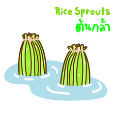 Cartoon Thai Farmer Vector