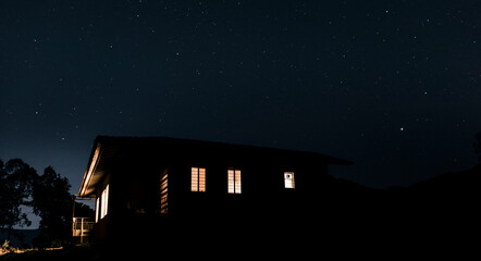 A house in the night © Gautam