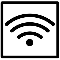 Signal poster, wifi signal, wifi area signal, wifi connection strength intensity. Wifi signal icon great for print jobs, projects, or illustrations