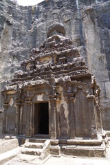 インド　世界遺産エローラ石窟群