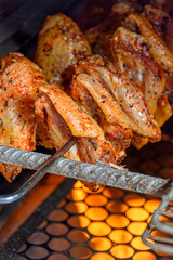 Brazilian barbecue of beef cooked on the grill or on a skewer