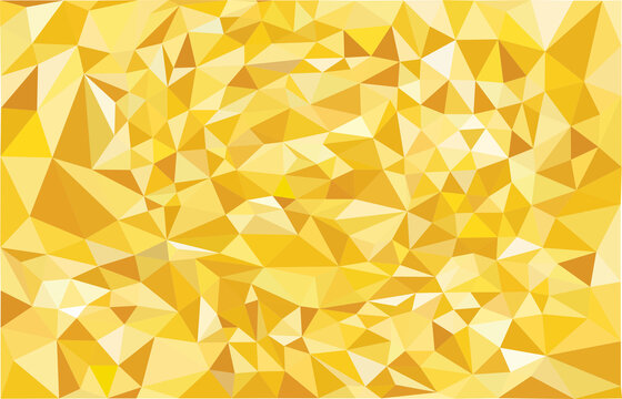 geometric abstract  polygonal gold ,yellow ,brown and white  triangle vector .background texture .