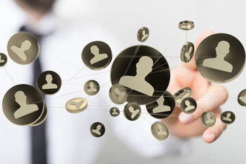 Business and communications group digital