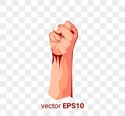 hands clenched Fist, clenched punch illustration image ilustration vector EPS 10